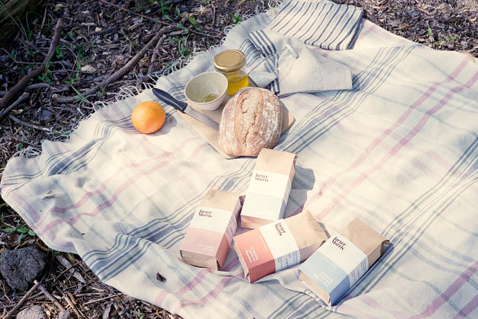 Our little trip into nature with coffee and homemade sourdough bread